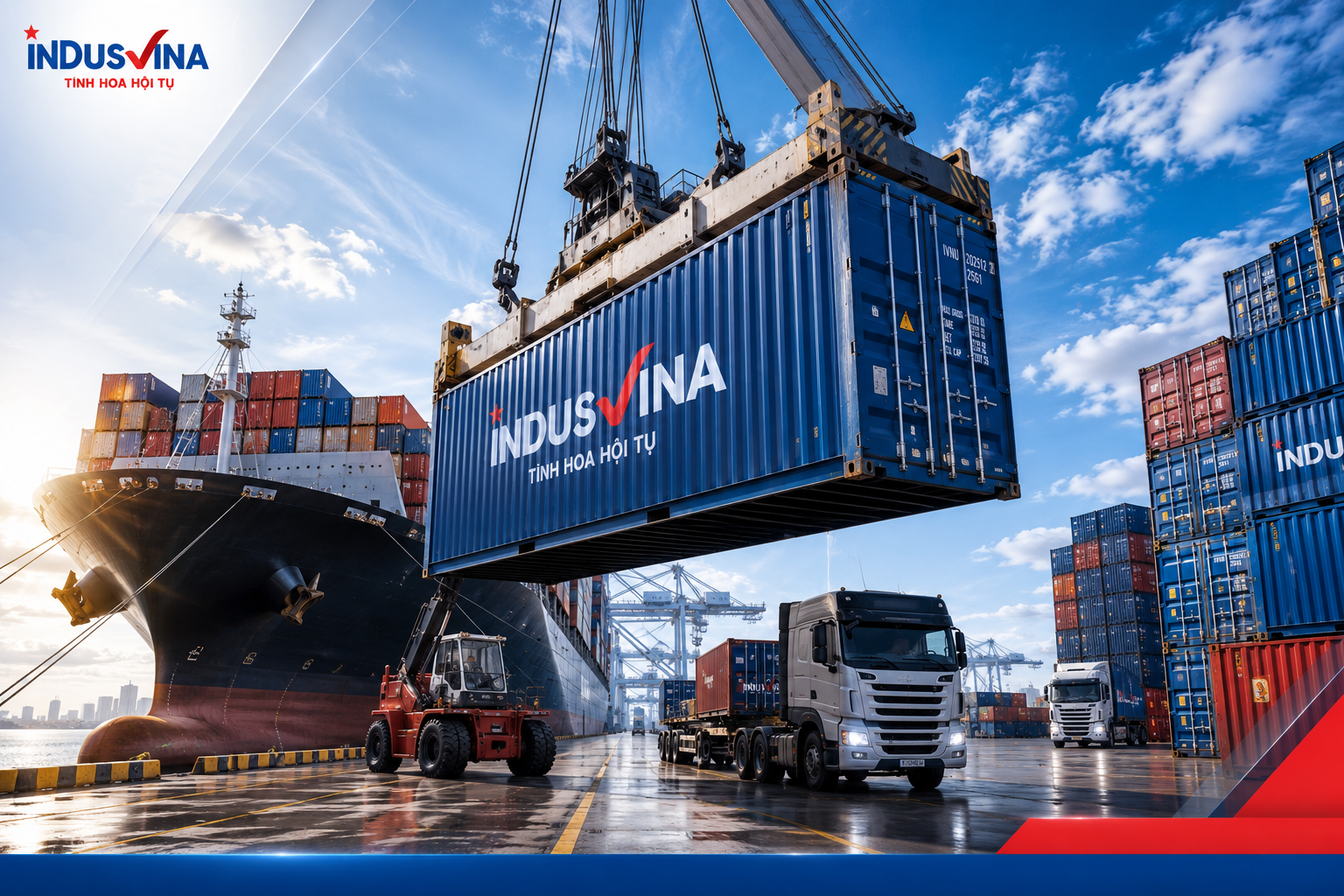 Container xuất khẩu sản phẩm Việt Nam