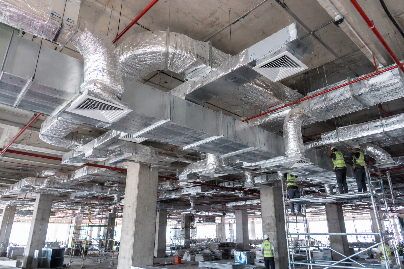 Thi công hệ thống HVAC trung tâm thương mại