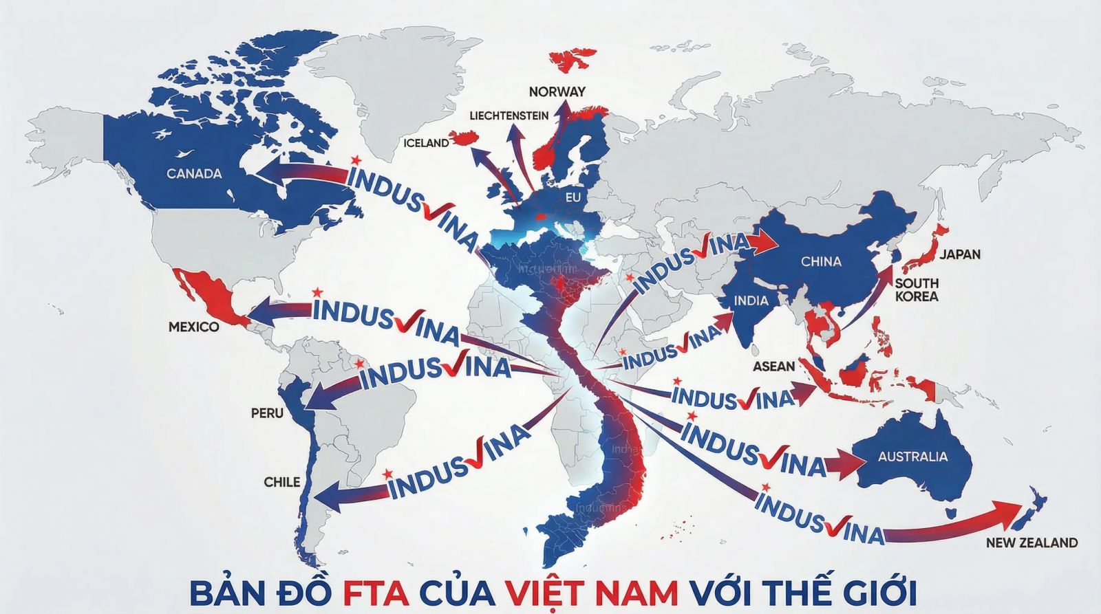 FTA Việt Nam – mạng lưới hiệp định thương mại tự do