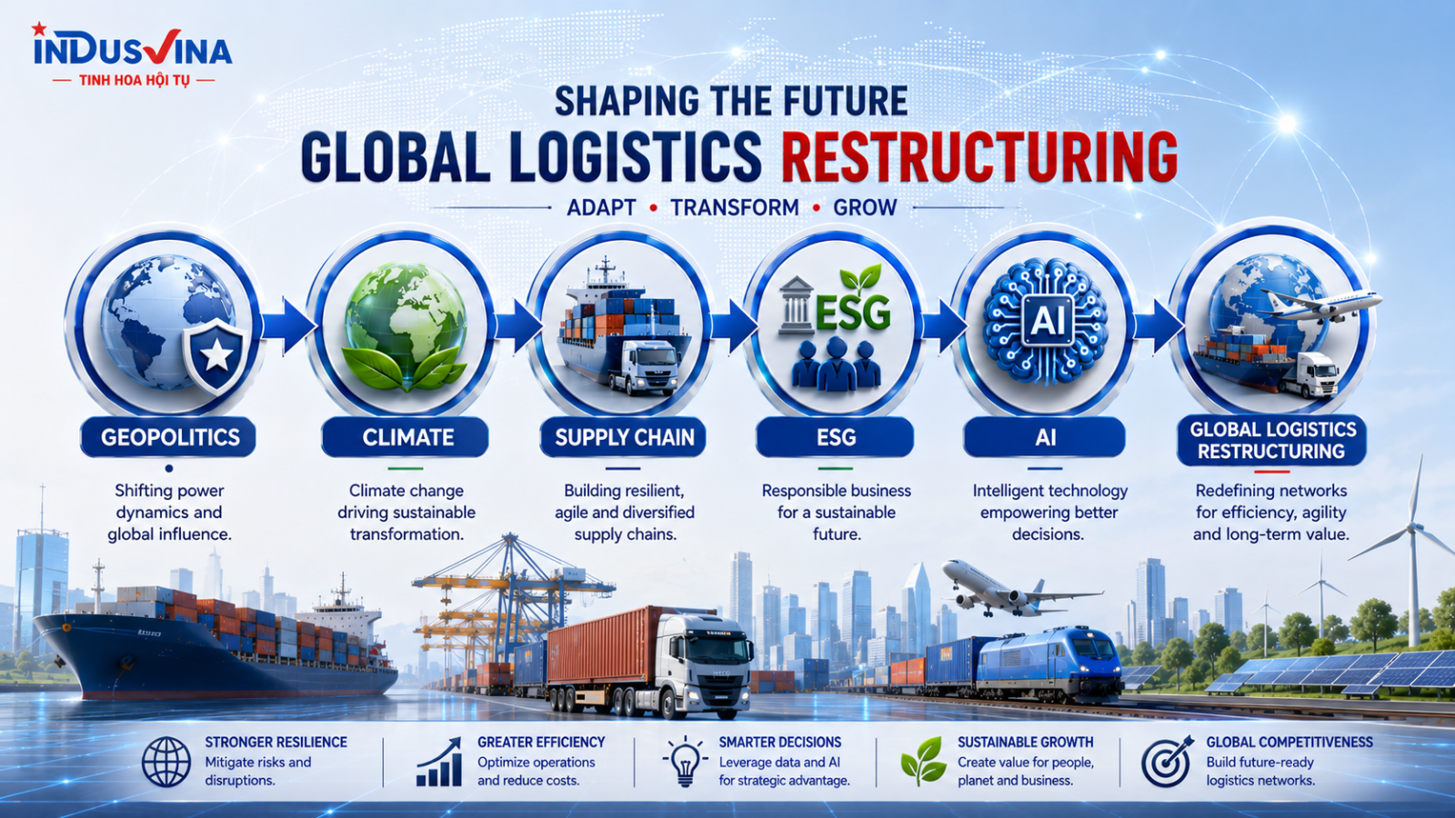 Việt Nam trở thành trung tâm chuỗi cung ứng mới trong mạng lưới logistics toàn cầu