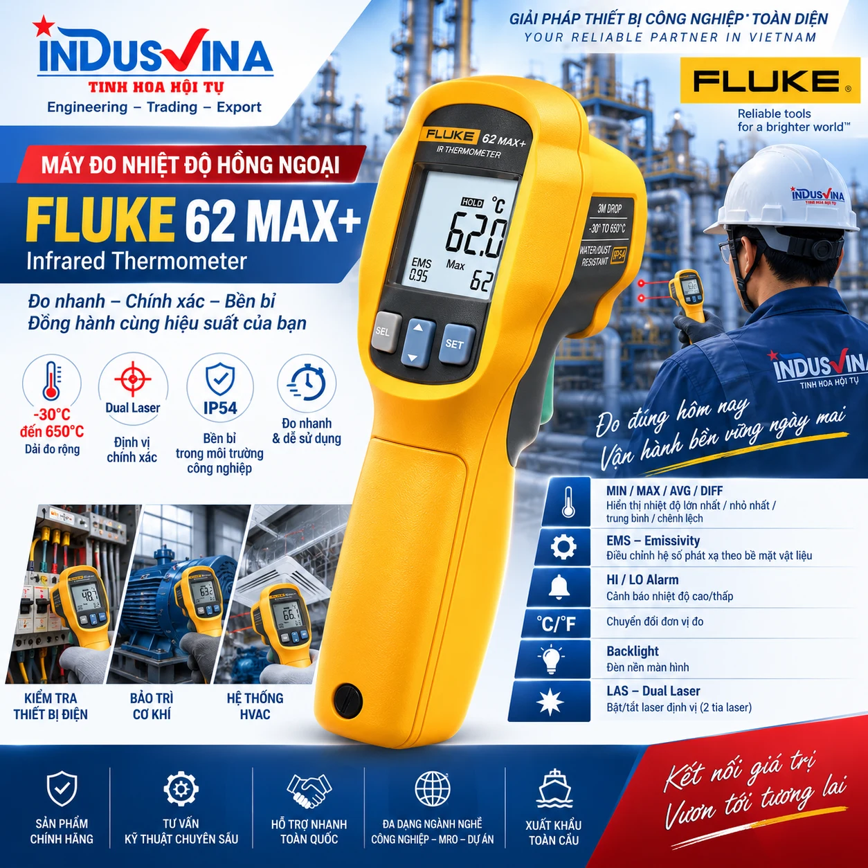 FLUKE 62 MAX+ Infrared Thermometer