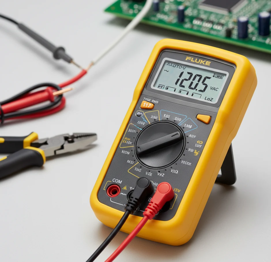Fluke 117 True-RMS 数字万用表，配备 VoltAlert™