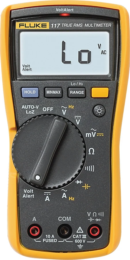 Fluke 117 True-RMS 数字万用表，配备 VoltAlert™