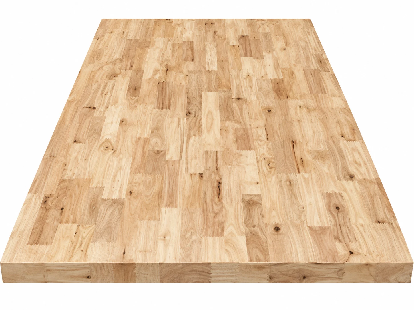 Tấm gỗ cao su ghép thanh nối ngón FJLB E0 Grade AB 2440×1220×18 mm