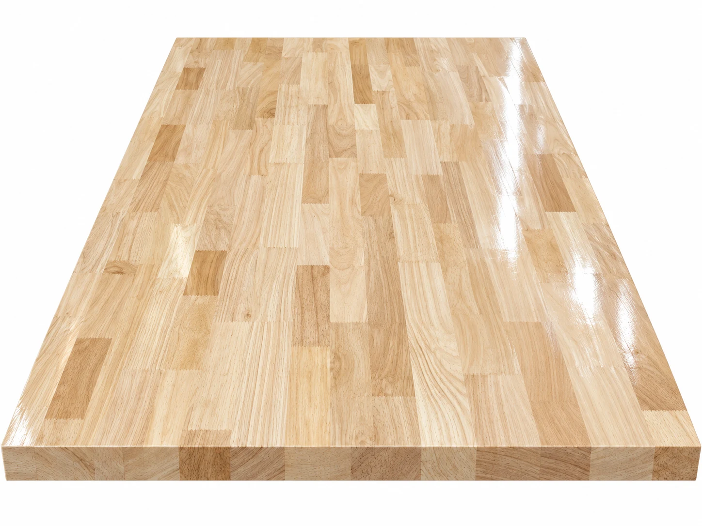 Tấm gỗ cao su ghép thanh nối ngón FJLB E0 Grade AB 2440×1220×18 mm