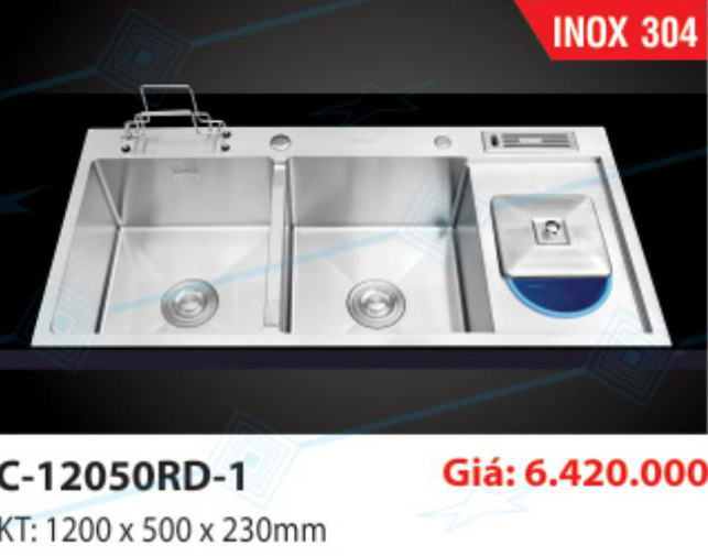CHẬU INOX C-1205 RD-1