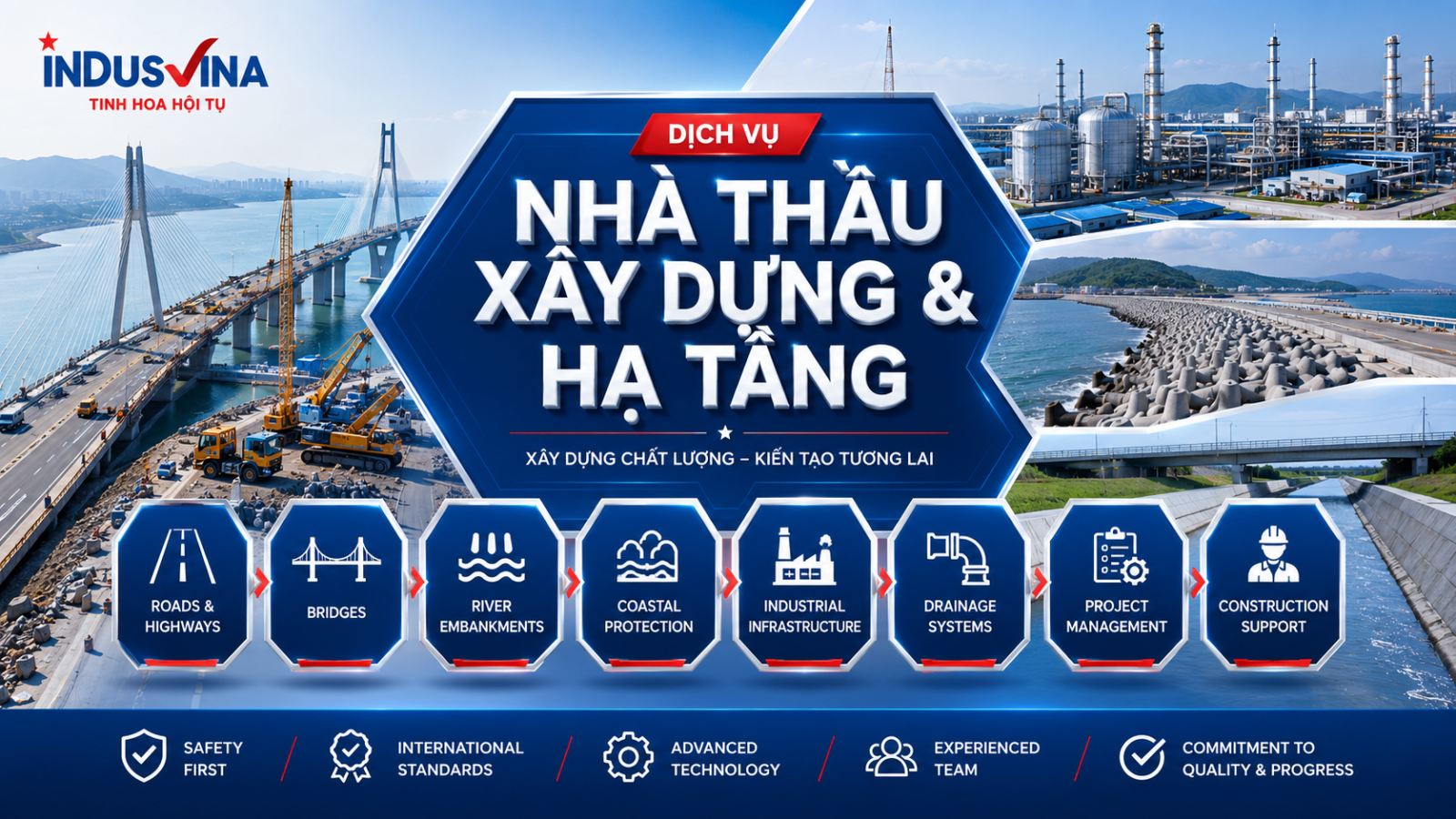 Dịch vụ xây dựng hạ tầng INDUSVINA
