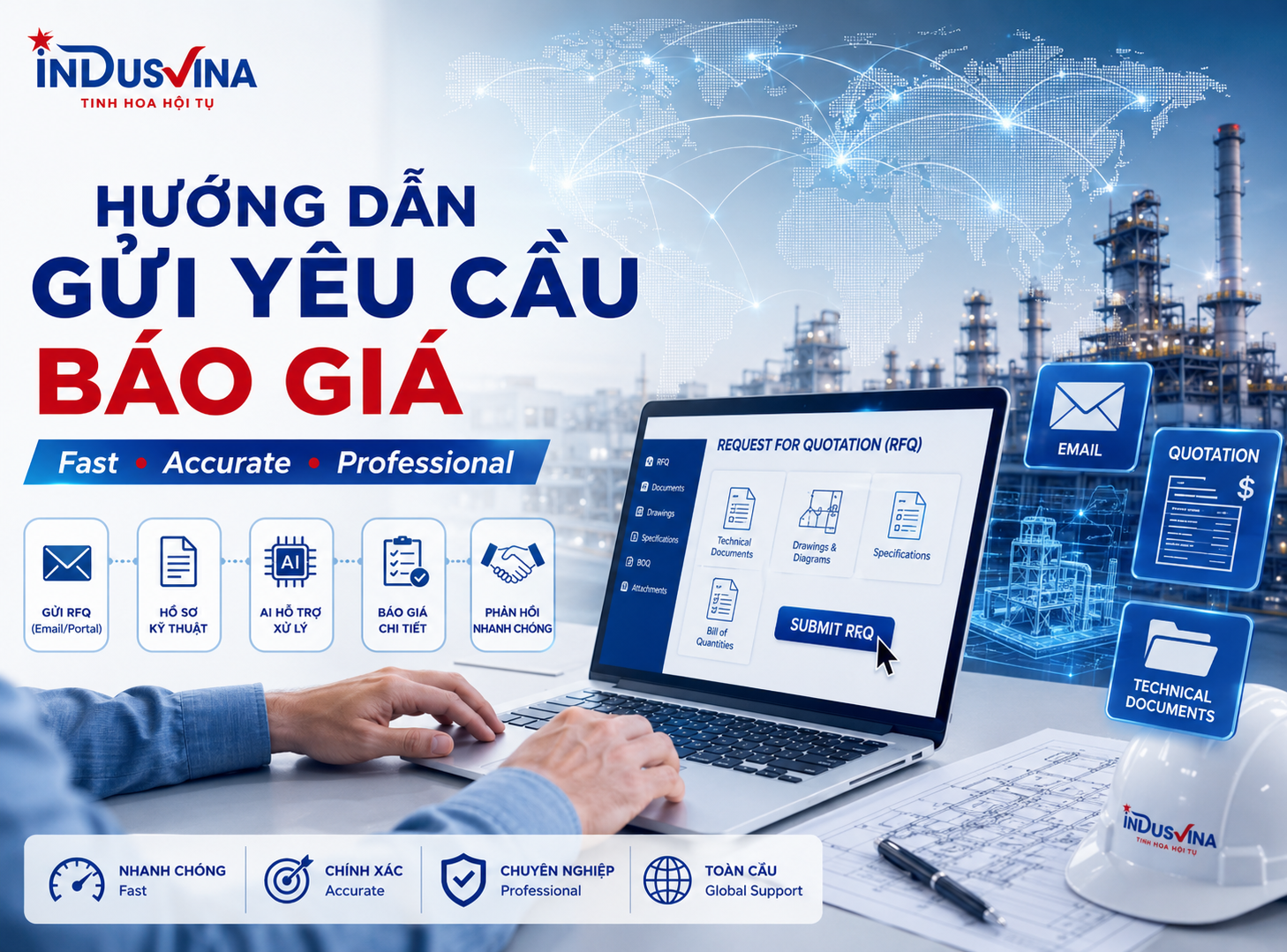 Hướng dẫn gửi yêu cầu báo giá