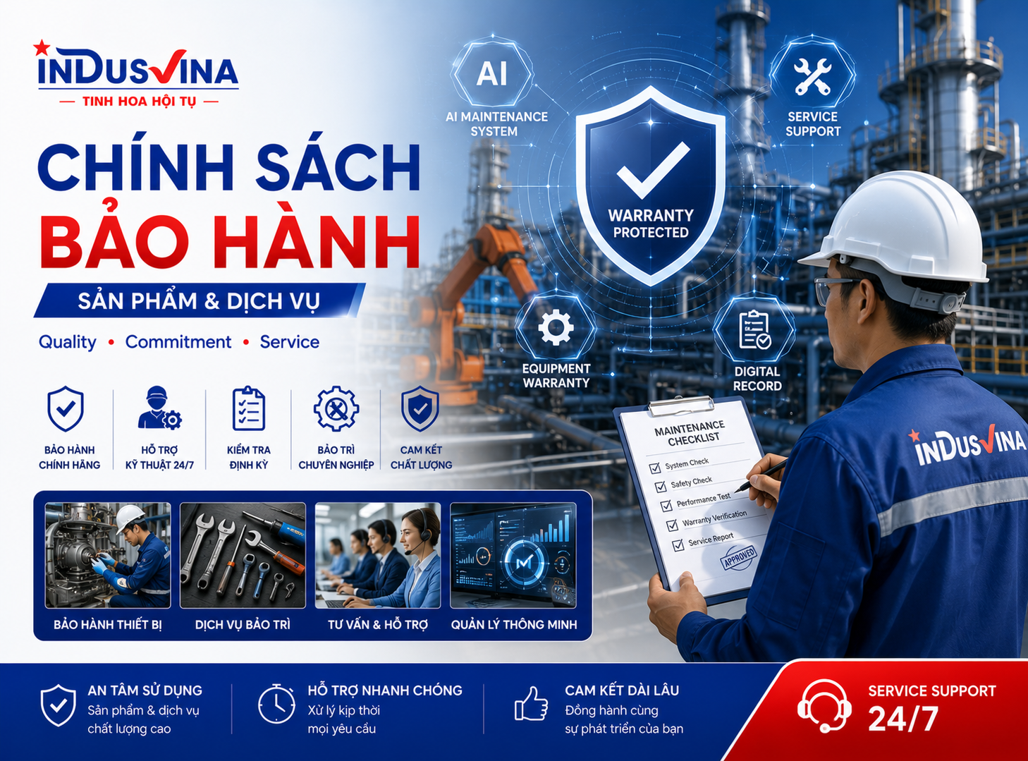 Chính sách bảo hành sản phẩm & dịch vụ