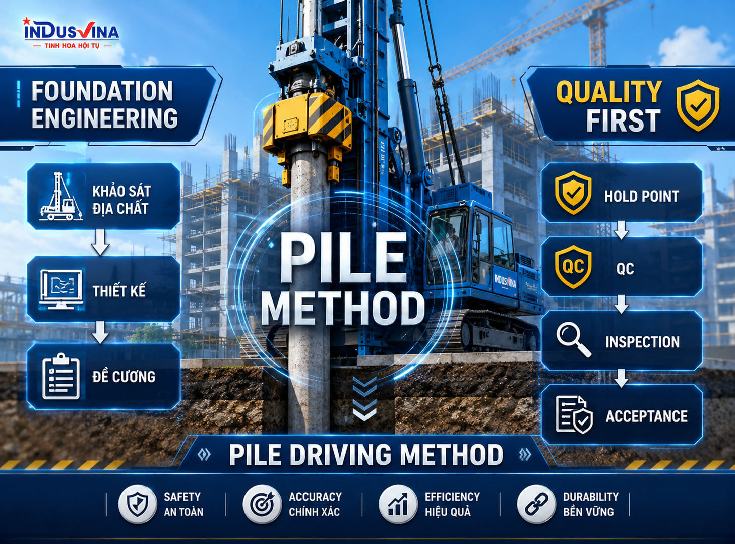 Biện pháp thi công ép cọc