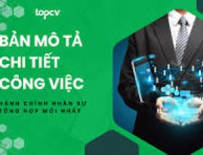 MÔ TẢ CÔNG VIỆC NHÂN VIÊN KẾ TOÁN