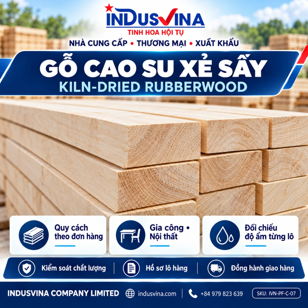 INDUSVINA · ảnh đại diện sản phẩm · chuẩn thương hiệu v2
