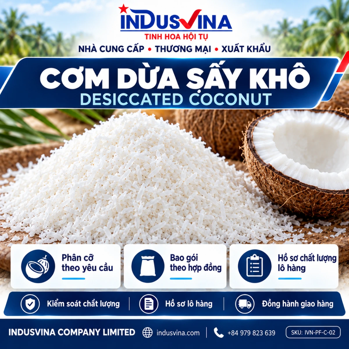 INDUSVINA · ảnh đại diện sản phẩm · chuẩn thương hiệu v2